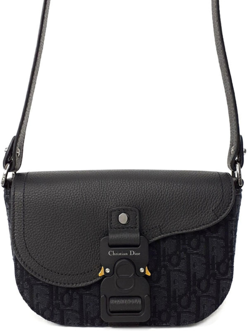 Christian Dior Oblique Saddle Pouch Clutch Shoulder Bag
